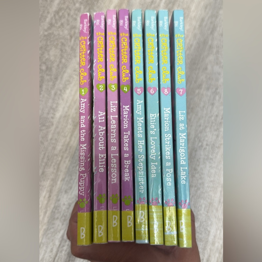Scholastic Children's Book Set with Pink, Purple, and Blue Covers